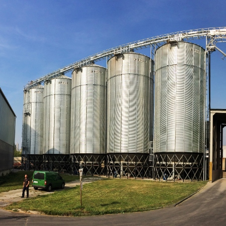 BROCK grain silo with cone hopper